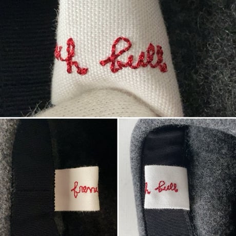 french bull フレンチブル  ベレー帽 フェルト グレー size free 中古美品