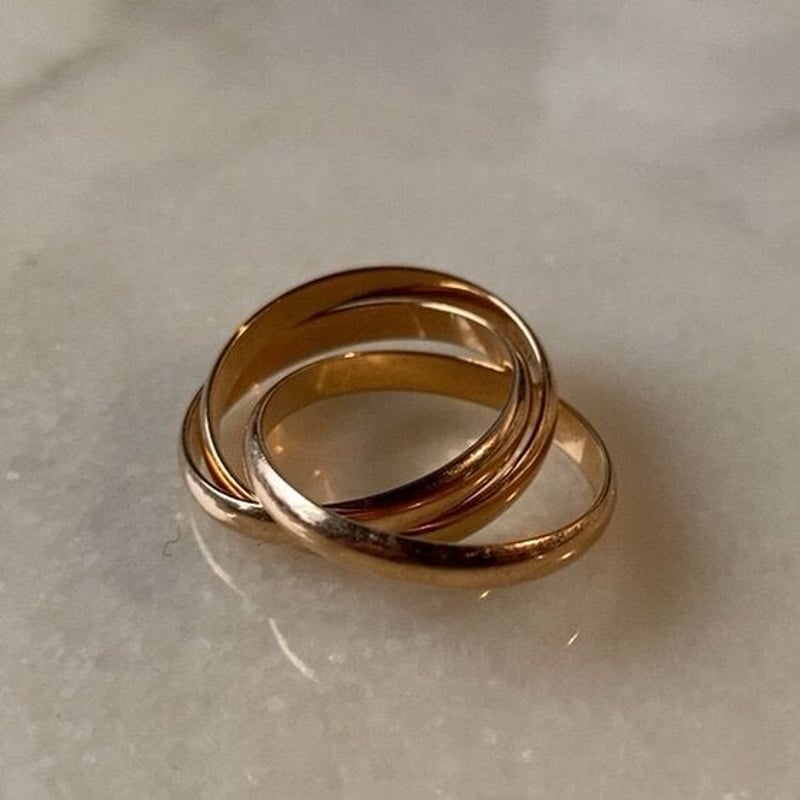 Cartier カルティエ トリニティリング ピンクゴールド単色 約5.8g #55