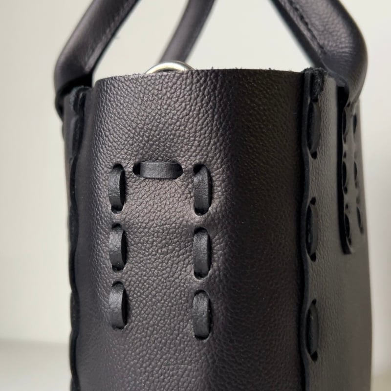 POMTATA ポンタタ SAKU TOTE 'S 2WAYトートバッグ レザー シボ革