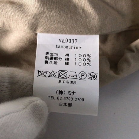mina perhonen  ミナペルホネン  タンバリン  2wayショルダーバッグ  コットン  レッド/ホワイト 中古美品
