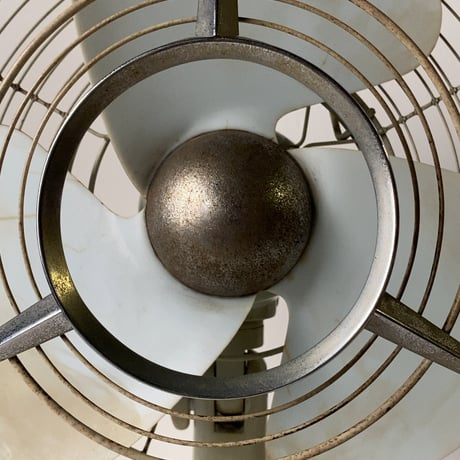 NATIONAL ELECTRIC FAN　ナショナルエレクトリックファン 1950〜60年代 ヴィンテージ扇風機 オールド家電 ライトグレー 単色 3段階調  良品