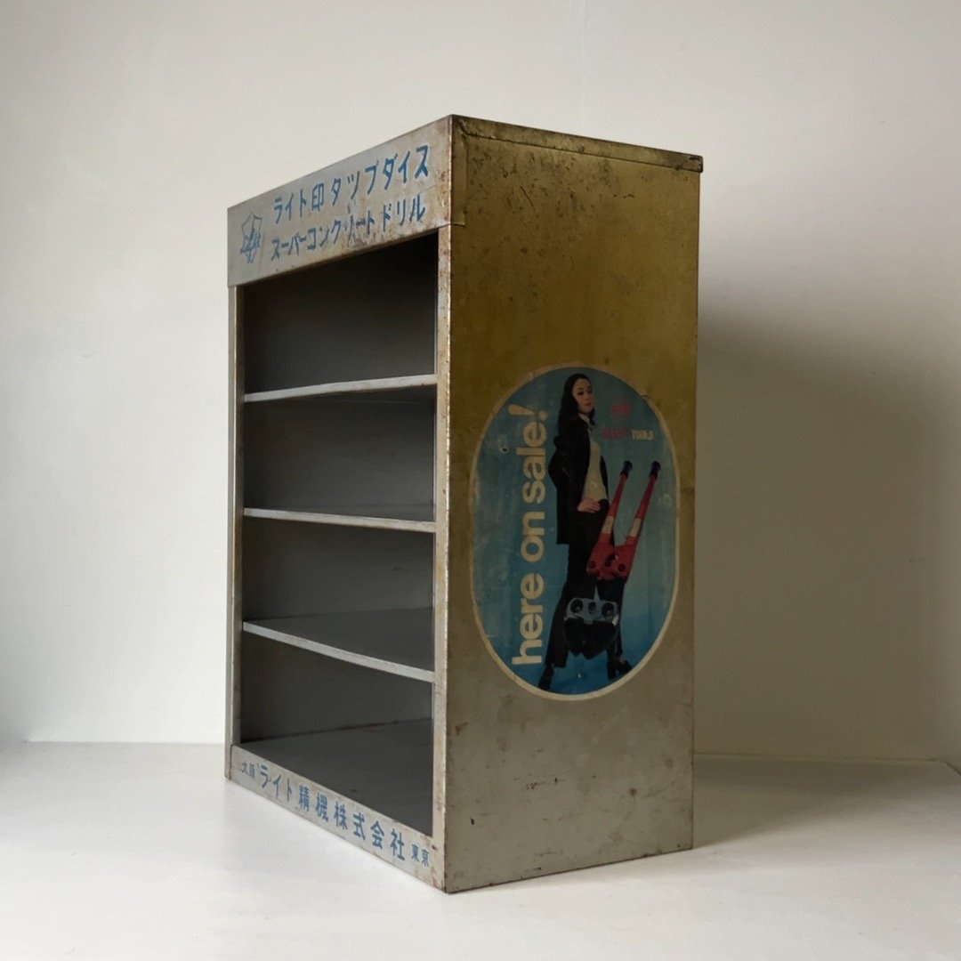 Light ライト精機社製 販促陳列棚 70s 80s ヴィンテージ 小型スチール