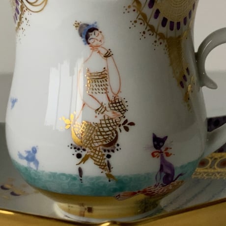 MEISSEN  マイセン  アラビアンナイト  千夜一夜物語  コーヒーC/S（23582）No.1 (モチーフ1番) 未使用品