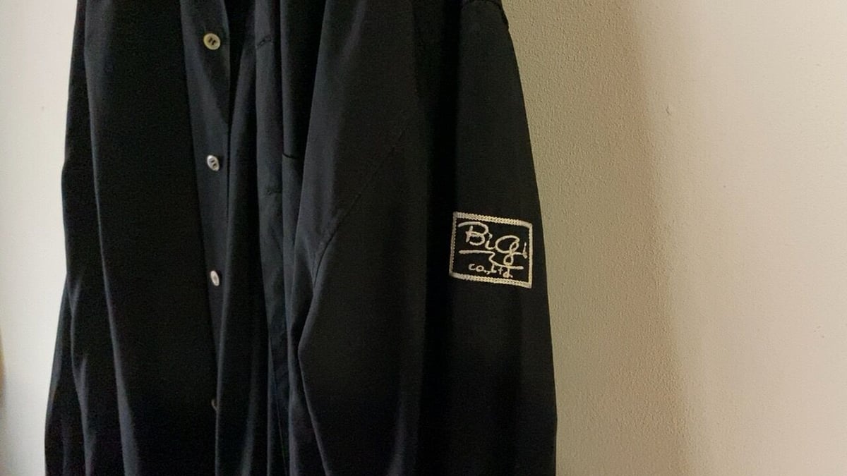 BIGI ビギ 80s オールドビギ レーヨンシャツ ブラック ドロップ BIGI ビギ 80s オールドビギ レーヨンシャツ ブラック ドロップ