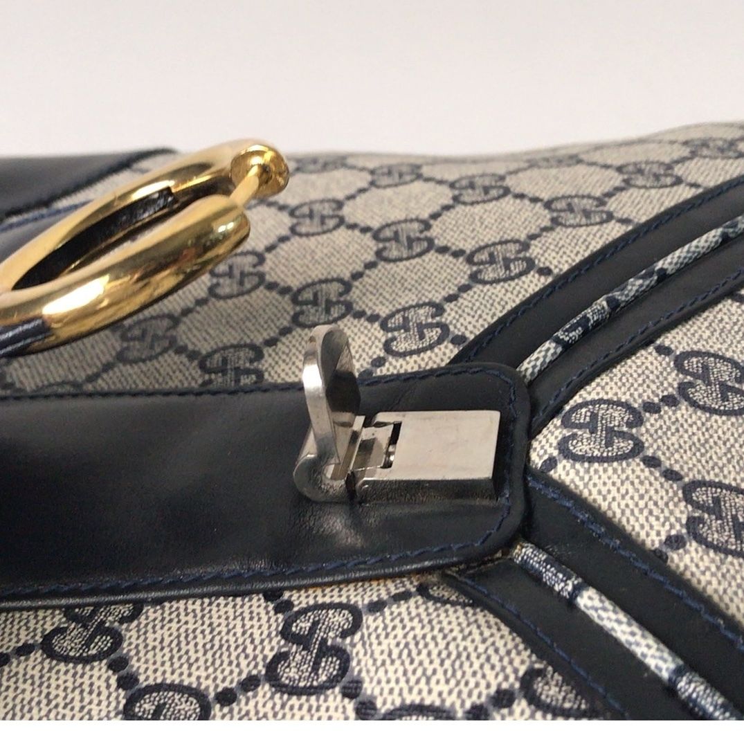 GUCCI グッチ オールドグッチ コーティングGGキャンバス/レザー