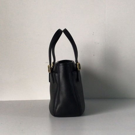 COACH  コーチ  グローブレザー  ミニ トートバック 6007   オールドコーチ  ヴィンテージ  本革 ブラック／ゴールド  美品