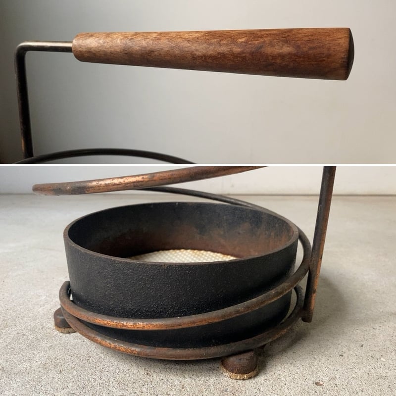 老舗純喫茶の傘立て 80s90sヴィンテージ 素材/鉄と木 グッドエイジング