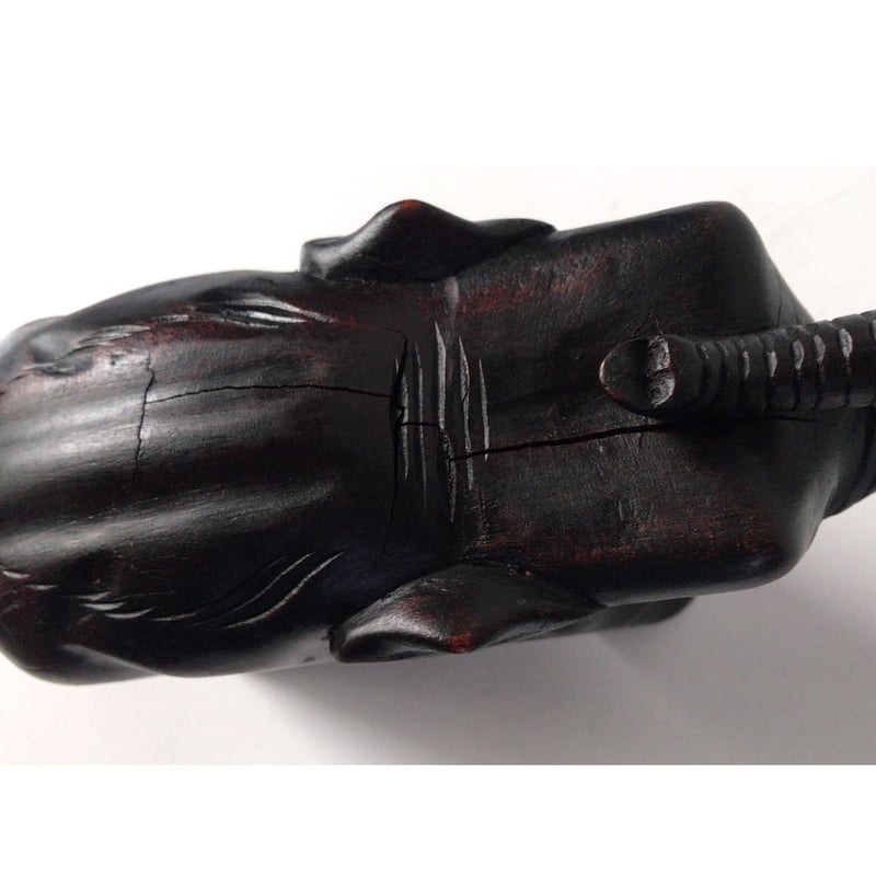 木彫りの象 ヴィンテージウッドドール 動物置物 オブジェ 牙は 木彫りの象 ヴィンテージウッドドール 動物置物 オブジェ 牙は