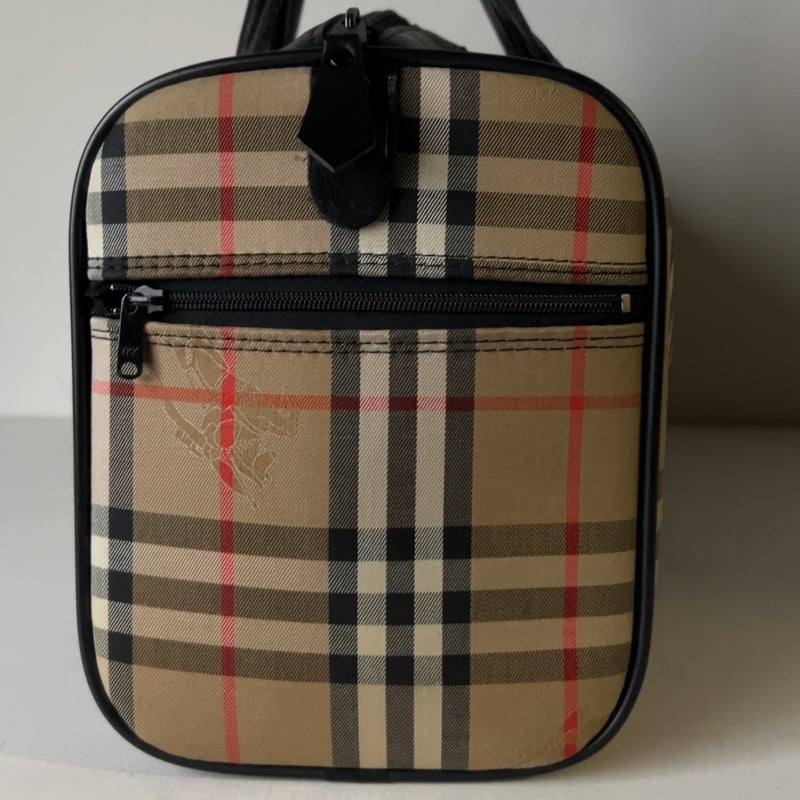 Burberrys バーバリーズ ミニボストンバッグ レザーハンドル ノバ