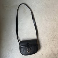 Dior オールドディオール クリスチャンディオール  レザーのショルダーバッグ ブラック ヴィンテージディオール 中古良品