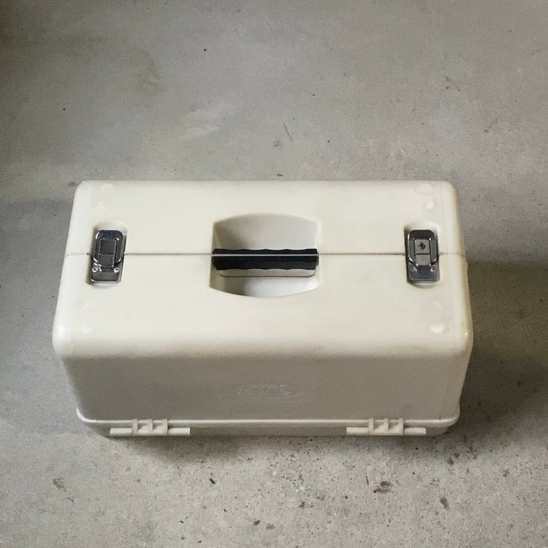 KTC ケーティーシー オールドツールボックス 白/黒 両開き 古い工具箱