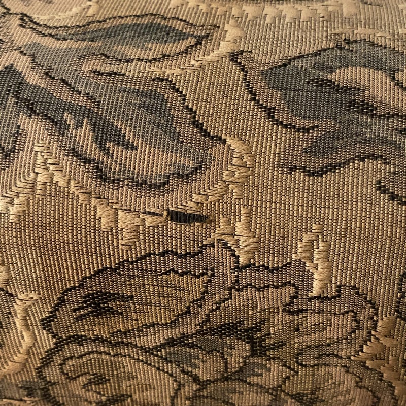 B 昭和初期 アンティークチェア ゴブラン スプリング入り 木製