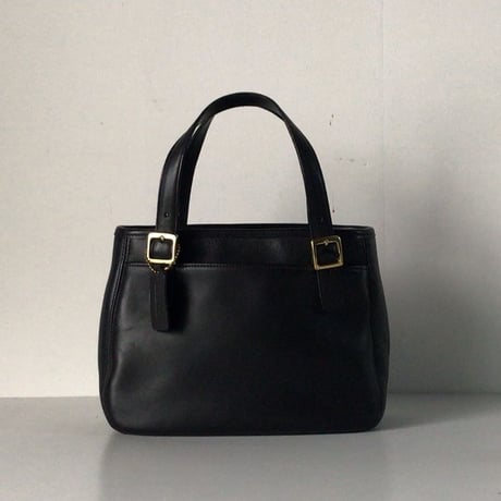 COACH  コーチ  グローブレザー  ミニ トートバック 6007   オールドコーチ  ヴィンテージ  本革 ブラック／ゴールド  美品
