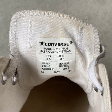 CONVERSE コンバース ALL STAR  オールスター ロウカット ホワイト(白) size 4 1/2 (23.5cm) ローカット 靴 定番シューズ