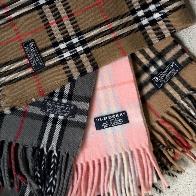 BURBERRY LONDON バーバリー ノバチェック マフラー ラムウール BURBERRY LONDON・ラムウール ノバチェック マフラー ストール