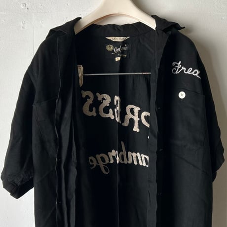 King Louie キングルイ "Rite-Roll" ボウリングシャツ 1950sヴィンテージ 本物 希少ブラック 完品 made in USA
