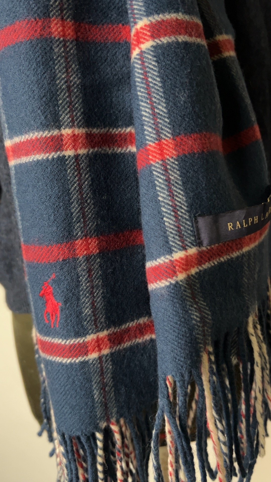 RALPH LAUREN ラルフローレン チェック柄 大判ストール ウール RALPH LAUREN ラルフローレン チェック柄 大判ストール ウール