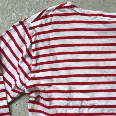 80s St James ヴィンテージ セントジェームス モーレ 旧タグ 赤/白 ボートネックsize T3〜T4 フランス製 made in france