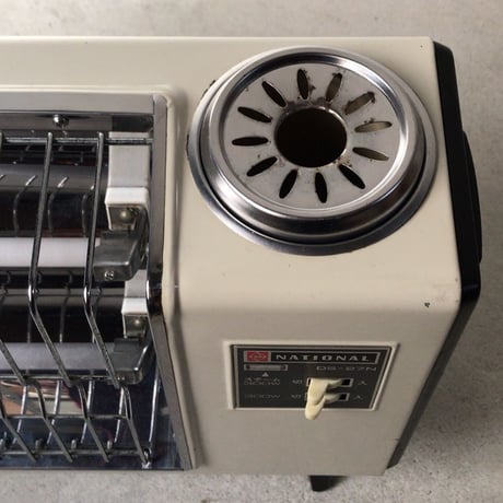 National ナショナル　クラシック電気ストーブ・スチーム有り DS-27N  700w  白黒　ヴィンテージ  80s 家電　中古良品