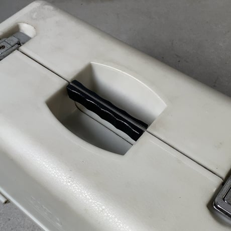KTC  ケーティーシー  オールドツールボックス  白/黒  両開き  古い工具箱 ヴィンテージボックス  グッドカラーグッドエイジング