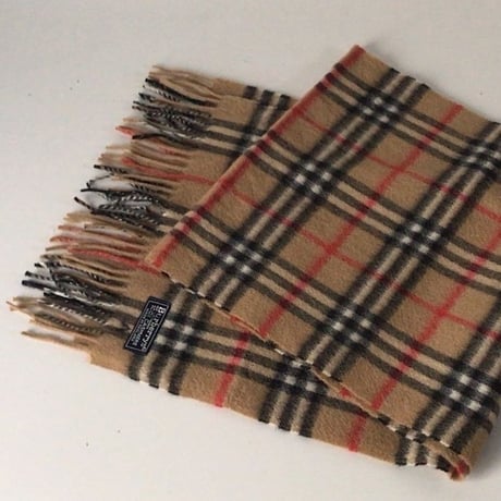 Burberrys  of  London  バーバリーズ   カシミア100％   マフラー  ノバチェック  袋有り イングランド製   made in England
