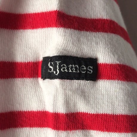 80s St James ヴィンテージ セントジェームス モーレ 旧タグ 赤/白 ボートネックsize T3〜T4 フランス製 made in france