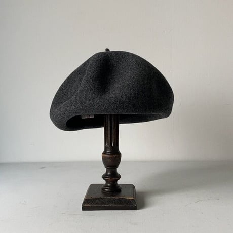 french bull フレンチブル  ベレー帽 フェルト グレー size free 中古美品