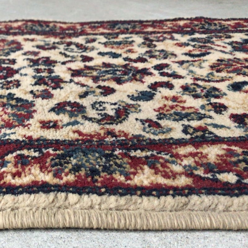 KAUKAS ヴィンテージ ラグ オールドマット ベルギー製 小さめ絨毯 約