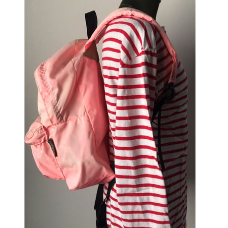Herve Chapelier エルベシャプリエ　daypack デイパック978AKI (978N) コーラルピンク　バックパック リュックサック  ヴィンテージ エルベ  90s  中古品