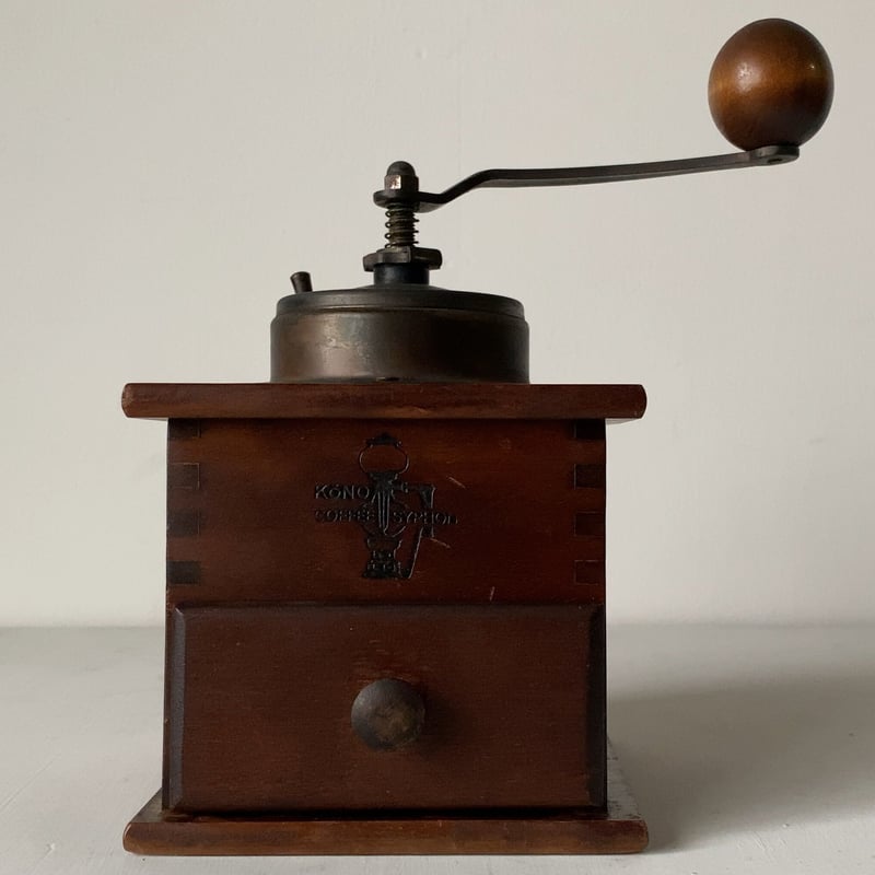 KONO コーノ コーヒーミル F205 木製珈琲ミル グラインダー 蓋有り