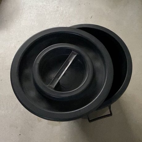FOB COOP フォブコープ 取り扱い品 Plastime社製 蓋付大きいポリバケツ 50L made in italy イタリア製ダストボックス 黒 ノワール 中古美品　※グラス2客プレゼント付