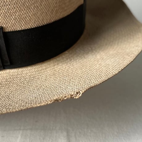 SuperOrionHat   SPECIALLY MADE FOR HANKYU DEPARTMENT STORE  阪急百貨店別注品 戦前阪急BOX付き ヴィンテージパナマハット実寸頭周約56cm