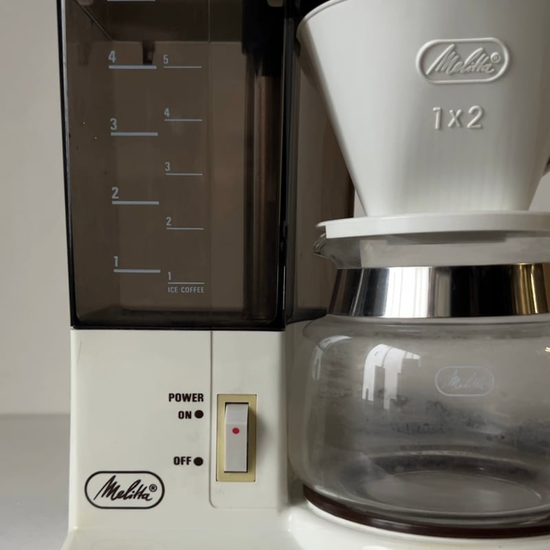 Melitta メリタ コーヒーメーカー MA-490 ホワイト 80s オールドメリタ