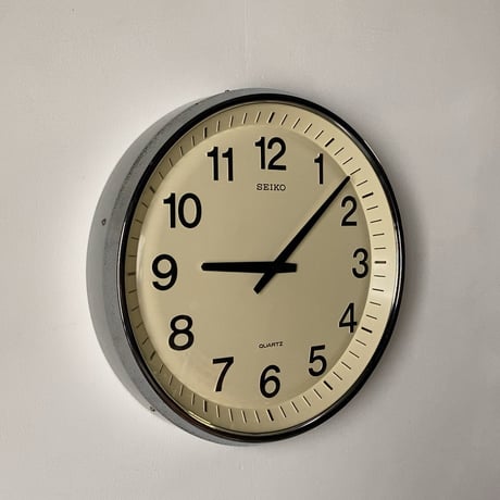 SEIKO セイコー 90s 学校時計 SH408S  2針 クオーツ 1990年代 オールドセイコー ヴィンテージウォールクロック ジャパンヴィンテージ 実働品