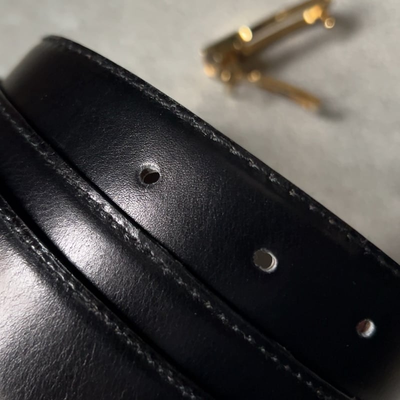 CELINE オールドセリーヌ 馬車金具 バックル レザーベルト