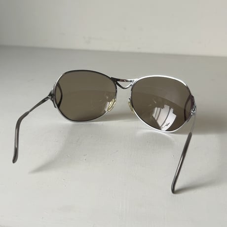 Christian Dior クリスチャンディオール D59　サングラス シルバーフレーム アイウェア 眼鏡 メガネ オールドディオール ヴィンテージ ケース付き 中古良品