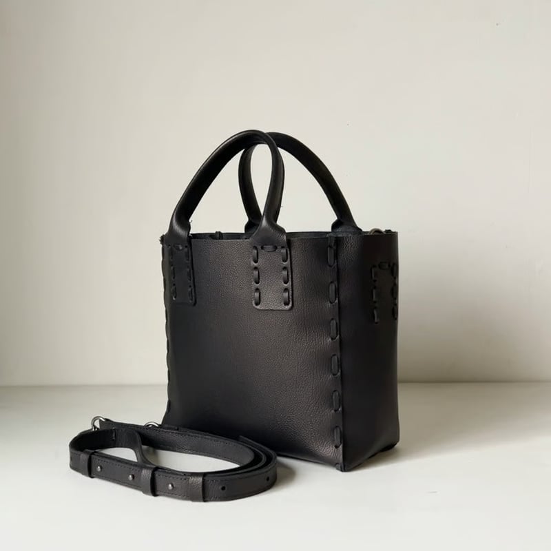 POMTATA ポンタタ SAKU TOTE 'S 2WAYトートバッグ レザー シボ革