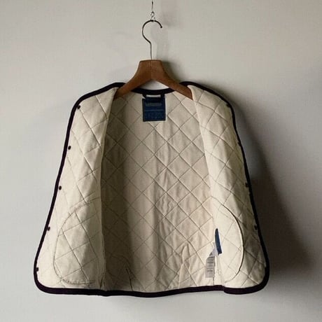 LAVENHAM ラベンハム キルティング ベスト ジレ コクーンソーンハム  2021年製 ダークパープル レディース S 中古美品