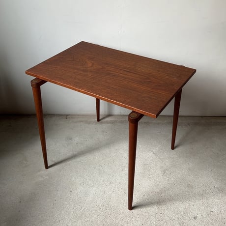 Yamaguchi 山口木材工芸　サイドテーブル コーヒーテーブル ミニテーブル 1970s ジャパンヴィンテージ  木製無垢/真鍮  美品