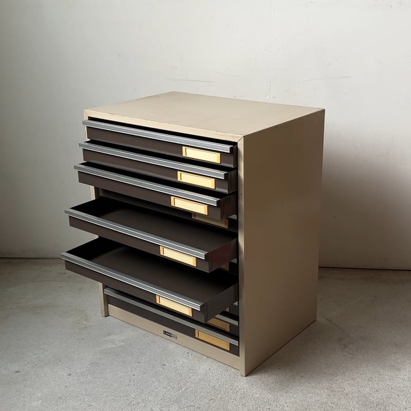 LION ライオン 4010-B4 ラージスチールレターケース 10杯小引き出し