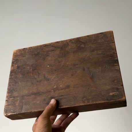 小さい古茶箱 極小茶箱  幅32cm 宇治城山  山政 茶葉の保存箱 内装ブリキ張り 戦前期 ジャパンヴィンテージボックス 美品