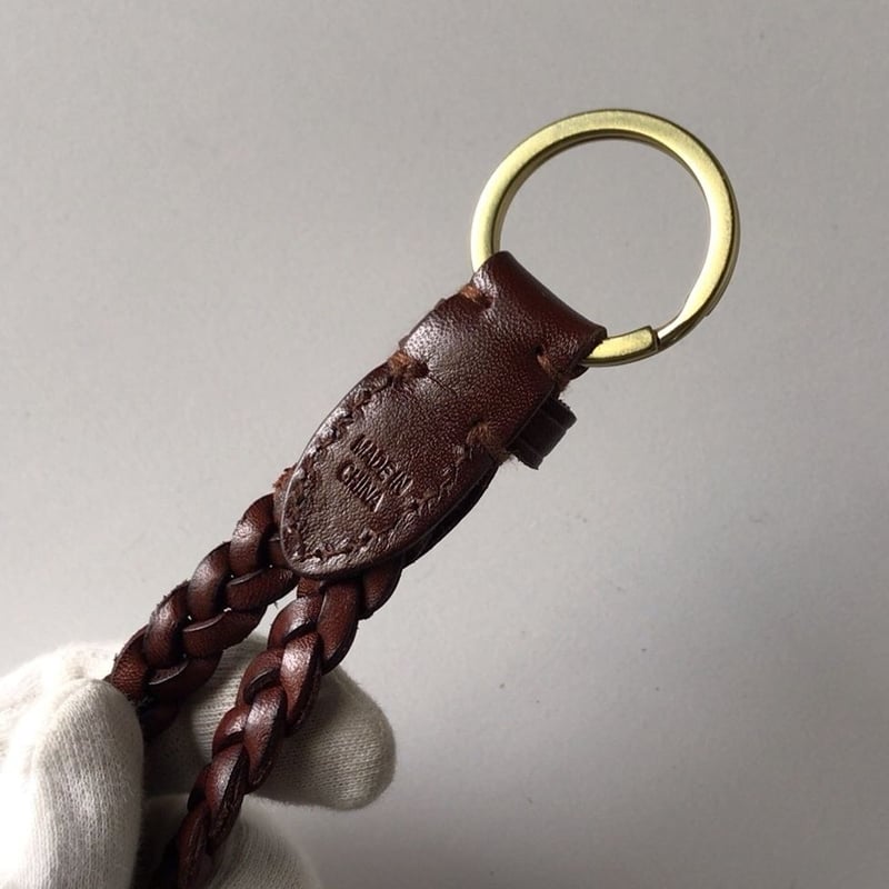 POLO Ralph Lauren ポロ ラルフローレン レザー編み キーリング