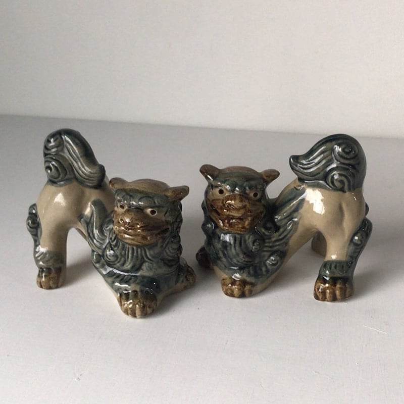 やちむん 狛犬 シーサー 焼物 骨董品 沖縄 やちむん 狛犬 シーサー 焼物 骨董品 沖縄