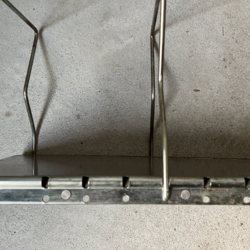 古い卓上ブックスタンド スチールの本立て 昭和期 ヴィンテージブック