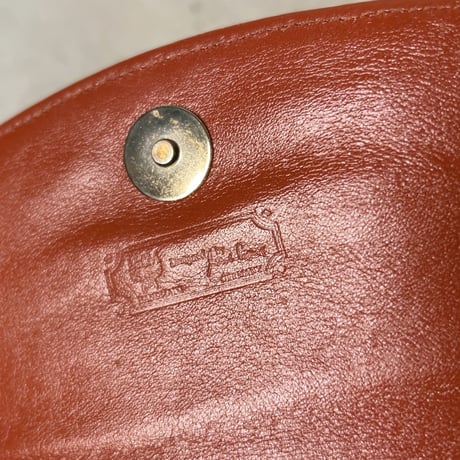 MCM オールドエムシーエム ヴィセトス柄 モノグラム コニャック ボールチェーン ミニミニショルダーバッグ フラップ ポシェット 中古美品
