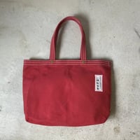 1980s 旧 一澤帆布製 トートバッグ 幅43cm 当時物 旧ロゴ 旧タグ ダークレッド フェード 良品