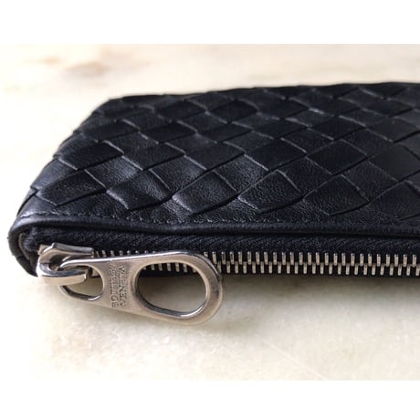 BOTTEGA VENETA  ボッテガ ヴェネタ  イントレチャート コインケース ブラック 中古美品