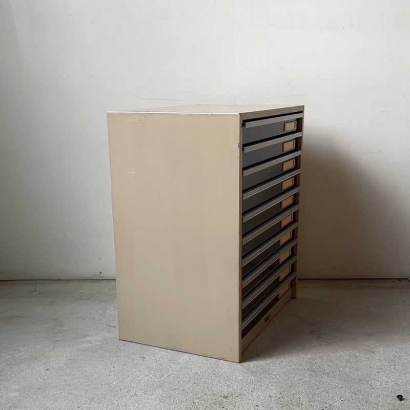 LION ライオン 4010-B4 ラージスチールレターケース 10杯小引き出し