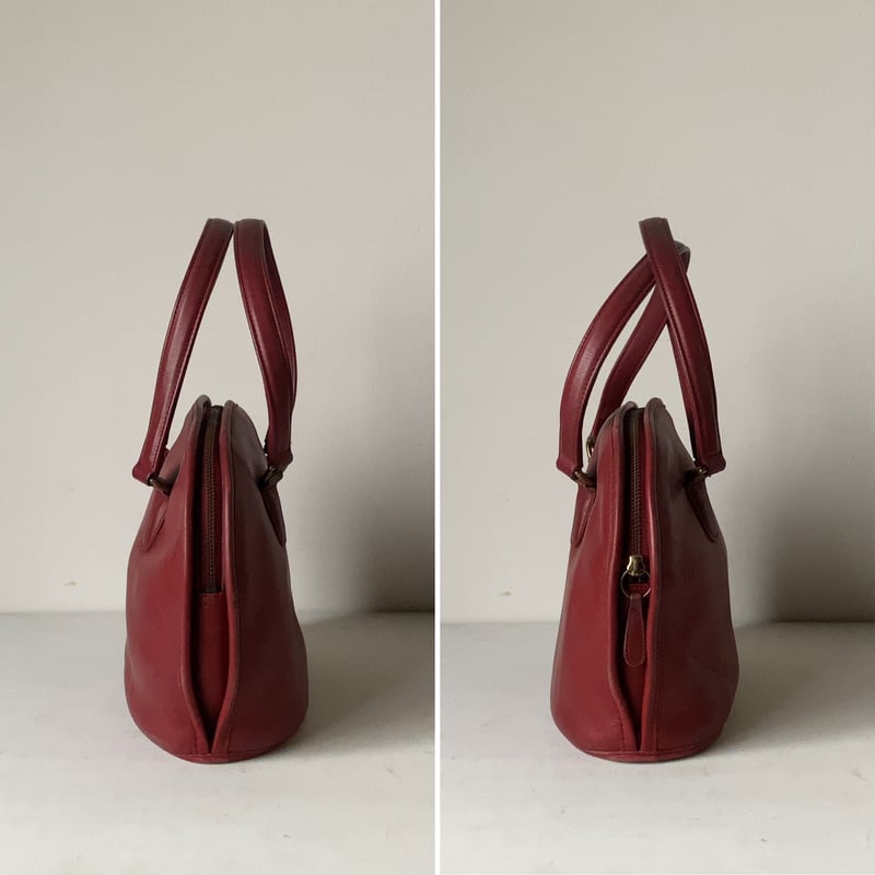 COACH 80s オールドコーチ レザーハンドバッグ 半円型 COACH 80s オールドコーチ レザーハンドバッグ 半円型