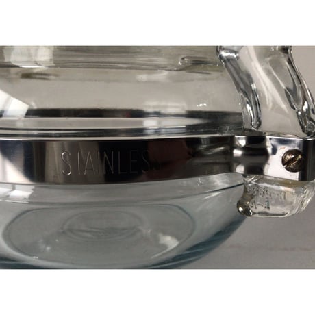 PYREX パイレックス  オールドパイレックス  耐熱ガラス ティーポット 8336-H  7756-C  フレームウェア  美品  made in USA
